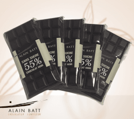 Tablette Chocolat noir 55 % - Sans sucres