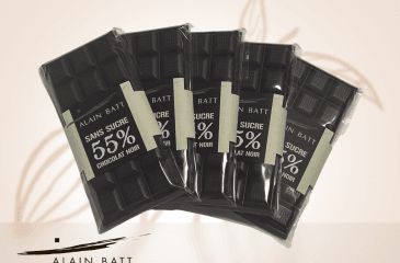 Tablette Chocolat noir 55 % - Sans sucres