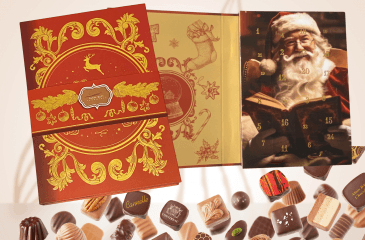 Calendrier de l'Avent LIVRE DU PERE NOEL garni de chocolats