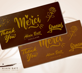 Carte Postale Merci chocolat